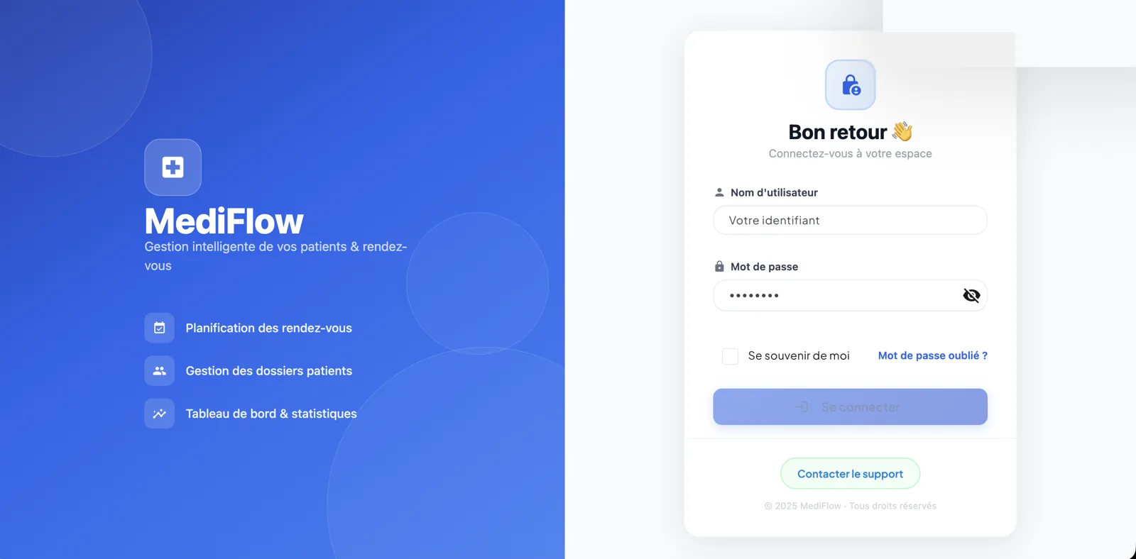 Aperçu — MediFlow